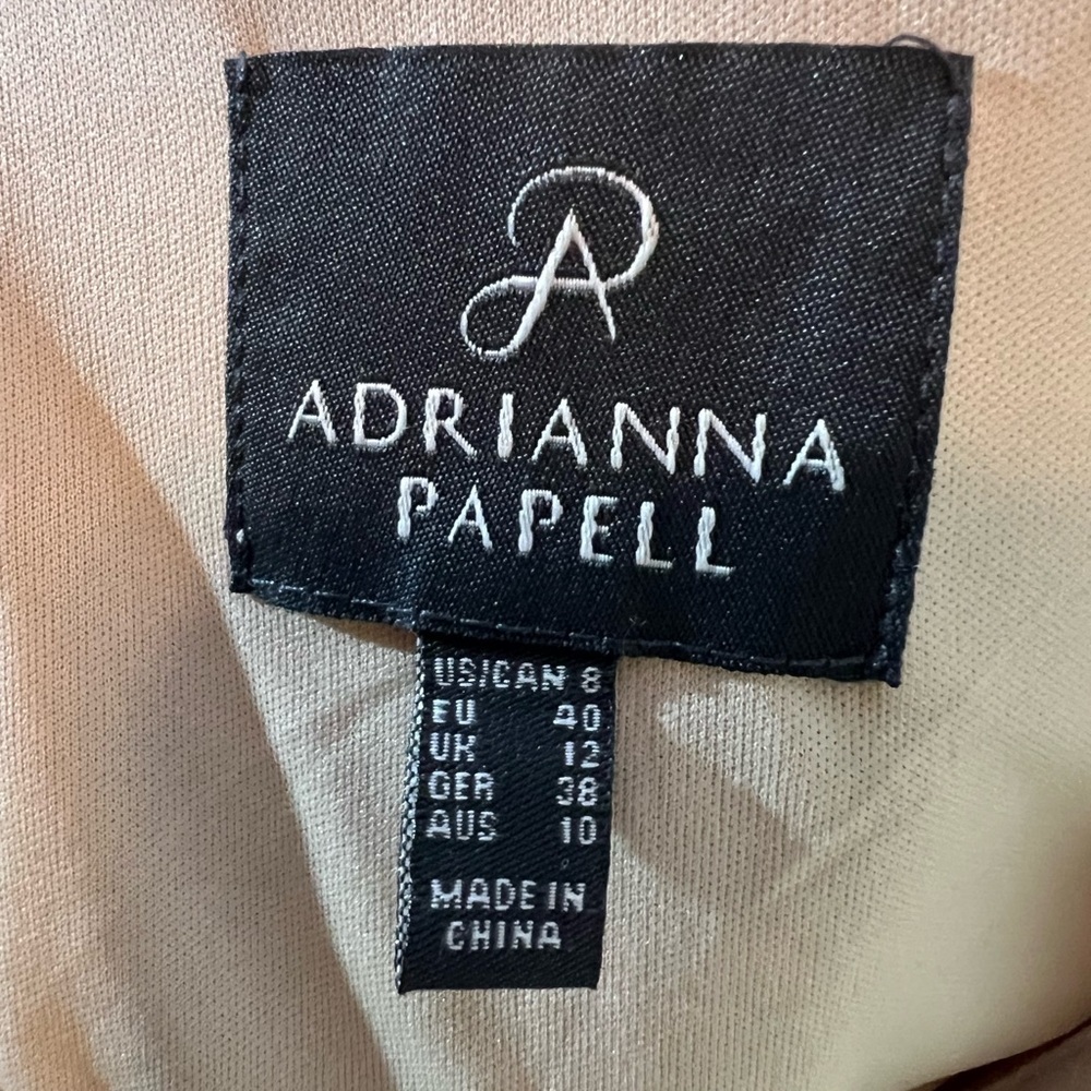 Adrianna Papell Cream lace cap sleeve dress | 8 - Picture 7 of 7